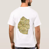 T-Shirt Drapeau + Carte + Texte Eswatini (Dos)