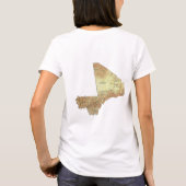T-Shirt Drapeau + Carte + Texte Mali (Dos)