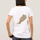T-Shirt Drapeau + Carte + Texte Maroc (Dos)