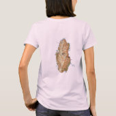 T-Shirt Drapeau + Carte + Texte Qatar (Dos)
