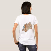 T-Shirt Drapeau + Carte + Texte Rwanda (Dos entier)
