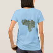 T-Shirt Drapeau + Carte + Texte Venezuela (Dos)