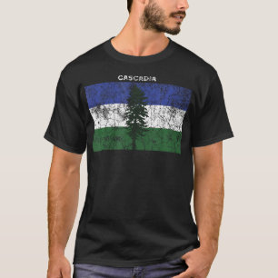 T-shirt Drapeau Cascadia vintage