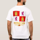 T-shirt Drapeau Castilla y Leon (Dos)