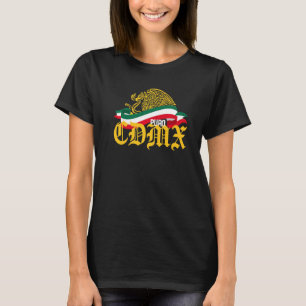 T-shirt Drapeau Cdmx Mexique Puro Cdmx Aigle jaune