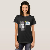 T-shirt Drapeau Chat (Devant entier)