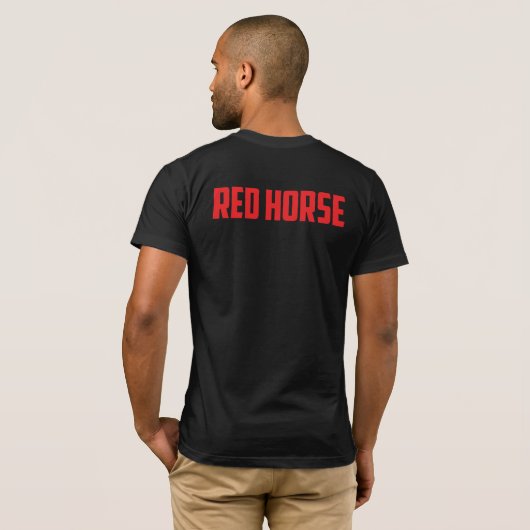 T-shirt Drapeau CHEVAL ROUGE (Dos entier)