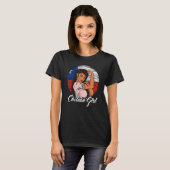 T-shirt Drapeau chilien Chili fille chilienne (Devant entier)