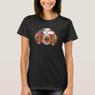 T-shirt Drapeau chilien Welsh Springer Spaniel Dog Chili P