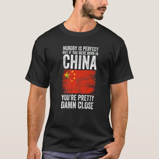 T-shirt Drapeau chinois de Chine (Devant)