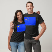 T-shirt Drapeau chinois européen. (Unisexe)