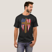 T-shirt Drapeau Christian American (Devant entier)