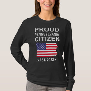 T-shirt Drapeau citoyen américain Pennsylvania Pennsylvani
