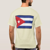 T-shirt Drapeau clair de Cuba (Dos)