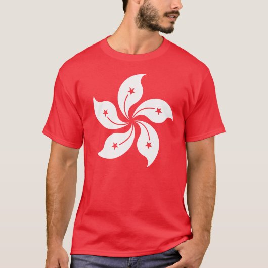 T-shirt Drapeau "classique " de Hong Kong (Devant)