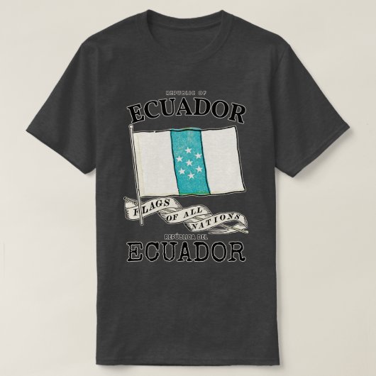 T-shirt Drapeau classique de l'Equateur (Design devant)