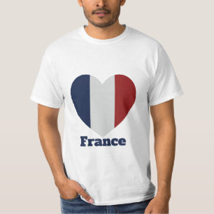 T-Shirt Drapeau Cœur France