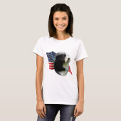 T-shirt Drapeau Collie hérissé (Devant entier)