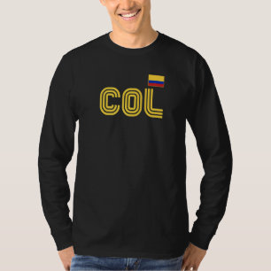 T-shirt Drapeau Colombie Rétro Pays International Colombie