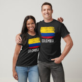 T-shirt Drapeau Colombie vintage pour la Colombie (Unisexe)