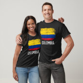 T-shirt Drapeau Colombie vintage pour la Colombie (Unisexe)