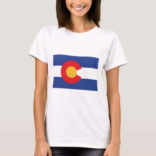 T-SHIRT DRAPEAU COLORADO (Devant)