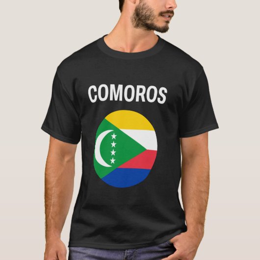 T-shirt Drapeau Comores moderne (Devant)