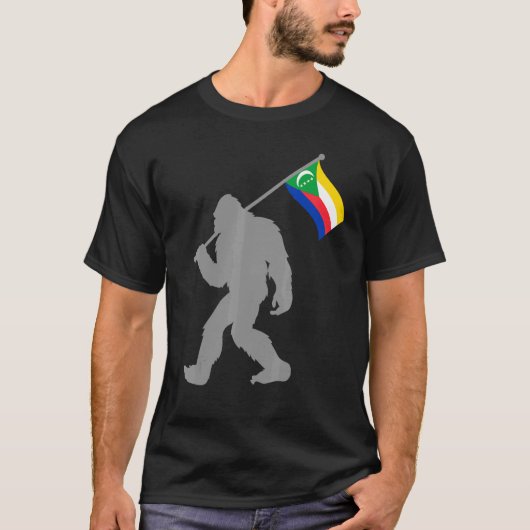 T-shirt Drapeau Comores Ou Comorien Du Drapeau Comores (Devant)