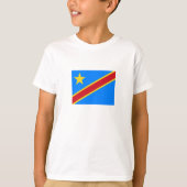 T-shirt Drapeau Congo Kinshasa (Devant)