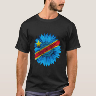 T-shirt Drapeau Congo République Démocratique Du Congo
