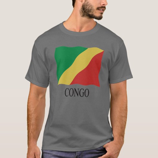 T-shirt Drapeau congolais (Devant)