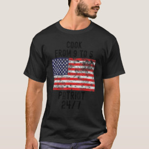 T-shirt Drapeau Cook Patriotic 4 juillet États-Unis