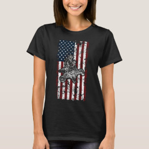 T-shirt Drapeau cool ATV Four Wheeler Quad Bike USA