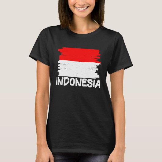 T-shirt Drapeau Cool d'Indonésie (Devant)