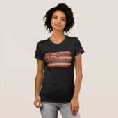 T-shirt Drapeau cool Grunge Hawaii (Devant entier)