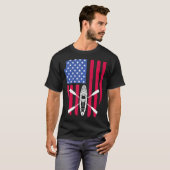 T-shirt Drapeau cool Kayak Pour Kayak Fishing USA (Devant entier)