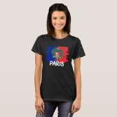 T-shirt Drapeau cool Paris (Devant entier)
