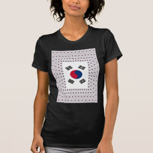 T-shirt Drapeau coréen diagonal magnifique : Un art infini