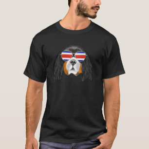 T-shirt Drapeau Costa Rica Doberman Pinscher Chien Tico Po