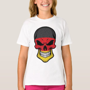 T-shirt Drapeau crânien souriant en Allemagne