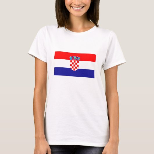 T-shirt Drapeau croate (Devant)