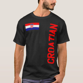 T-shirt Drapeau Croate Et Racines Croatie