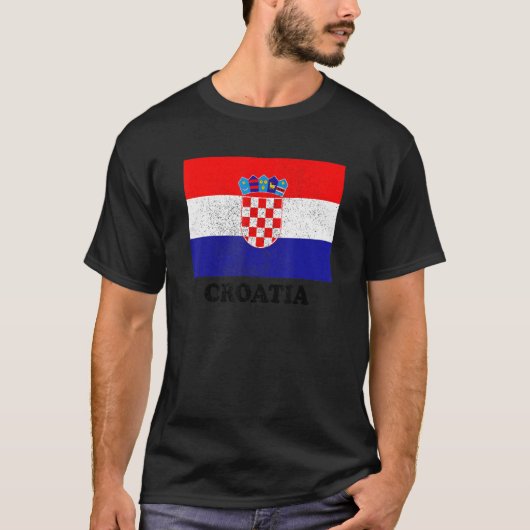 T-shirt Drapeau croate Fierté croate (Devant)