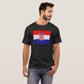 T-shirt Drapeau croate Fierté croate (Devant entier)