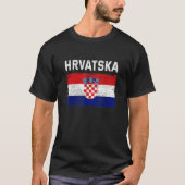 T-shirt Drapeau croate Hrvatska (Devant)