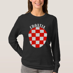 T-shirt Drapeau croate hrvatska Fierté croate Croatie Croa
