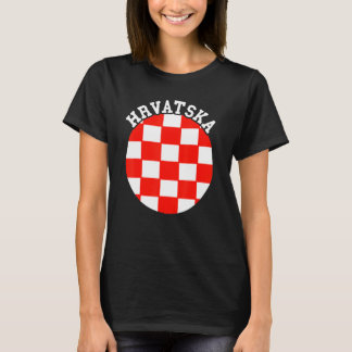 T-shirt Drapeau croate Hrvatska Pride croate Roo croate