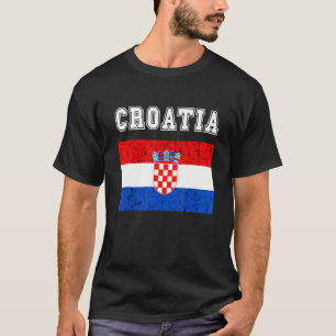 T-shirt Drapeau croate Pride Croatie racine croate