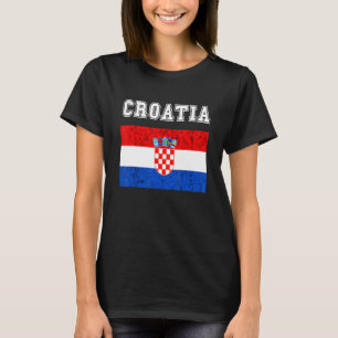 T-shirt Drapeau croate Pride Croatie racine croate