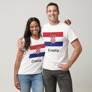 T-shirt Drapeau Croatie